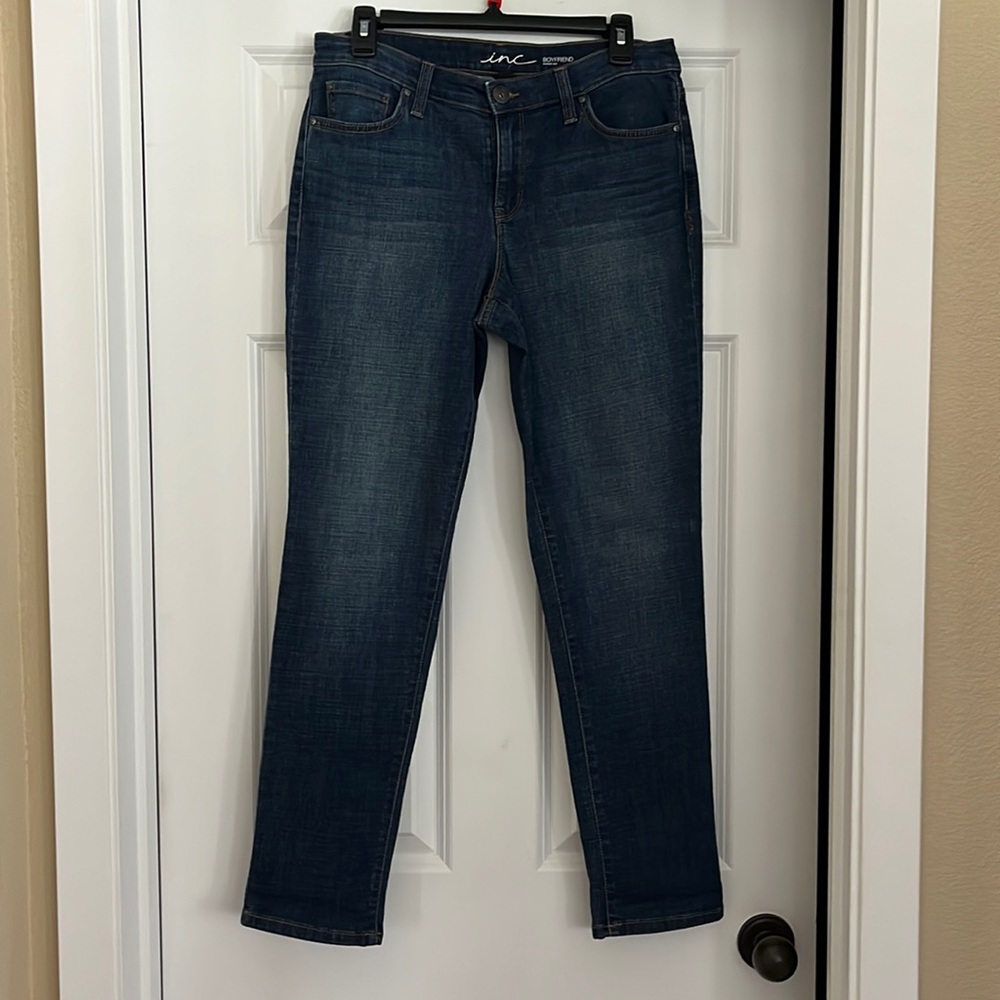 Inc Blue Jeans Boyfriend Curvy Fit